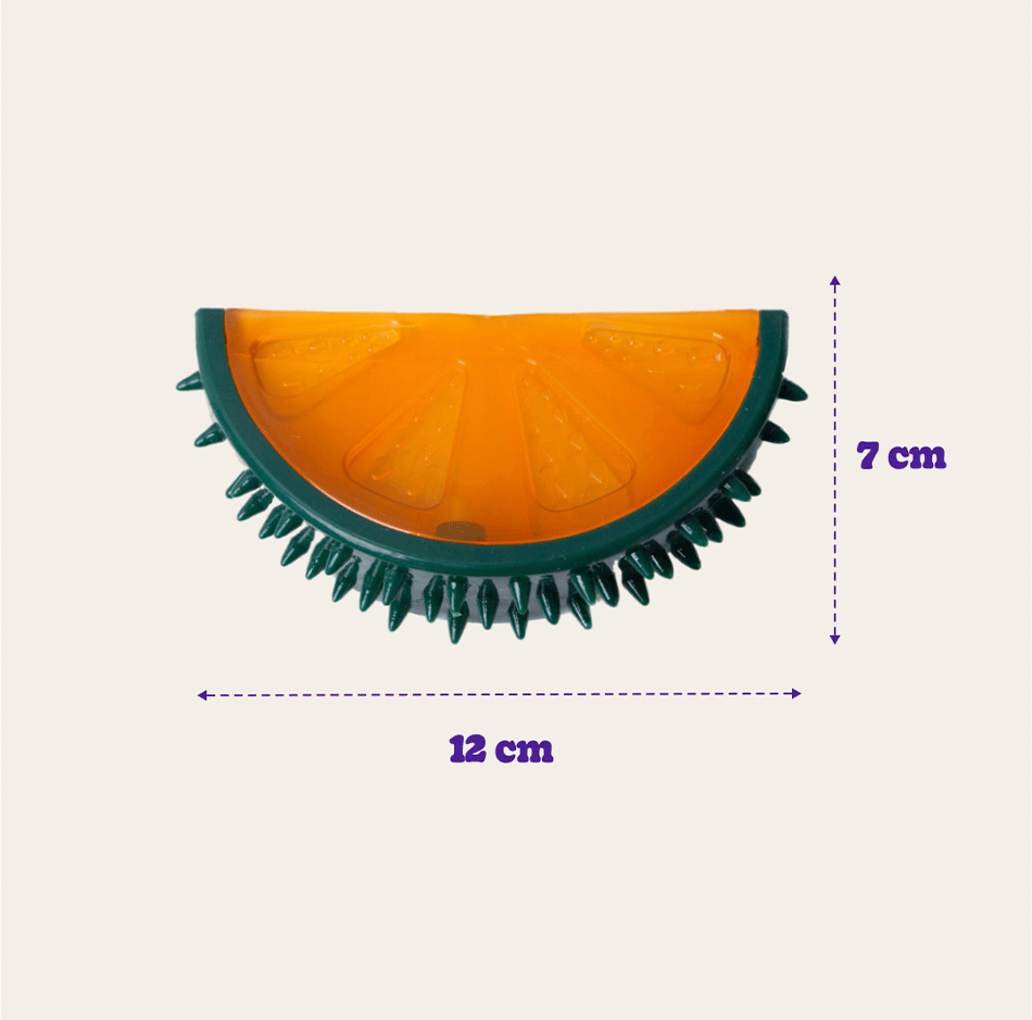 Mordedor Kroco Fruta Laranja para Cães - Tam. Único
