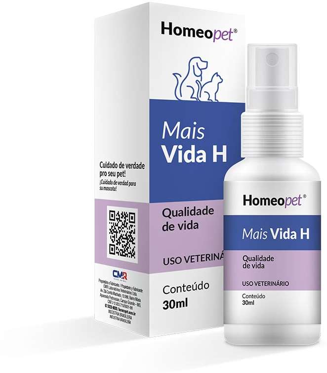 Sistema de Terapia Homeopet Animais Idosos Mais Vida H - 30 mL