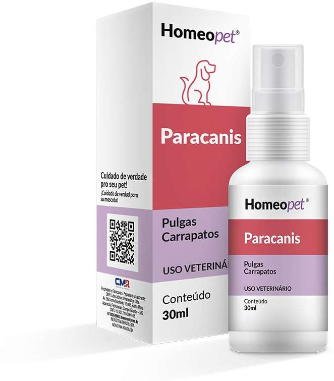 Sistema de Terapia Homeopet Antiparasitário para Cães Paracanis - 30 mL