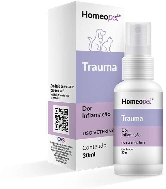 Sistema de Terapia Homeopet Tratamento da Dor Trauma - 30 mL