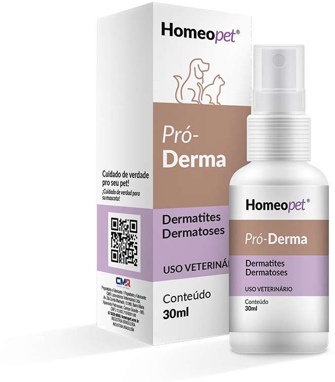 Sistema de Terapia Homeopet Alergias de Pele Pró-Derma - 30 mL