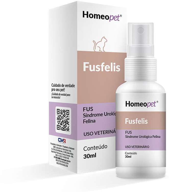 Sistema de Terapia Homeopet Cálculos Renais em Gatos Fusfelis - 30 mL