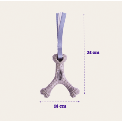 Mordedor Kroco Wishbone Texturizado Wood Marrom para Cães