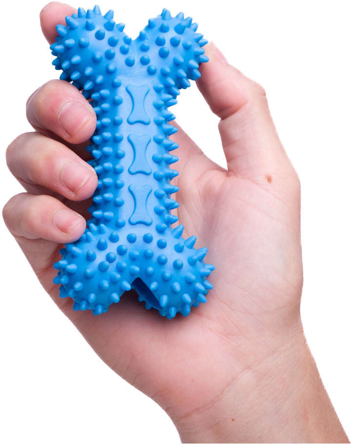Mordedor Kroco Osso Recheável Azul para Cães - Tam. P