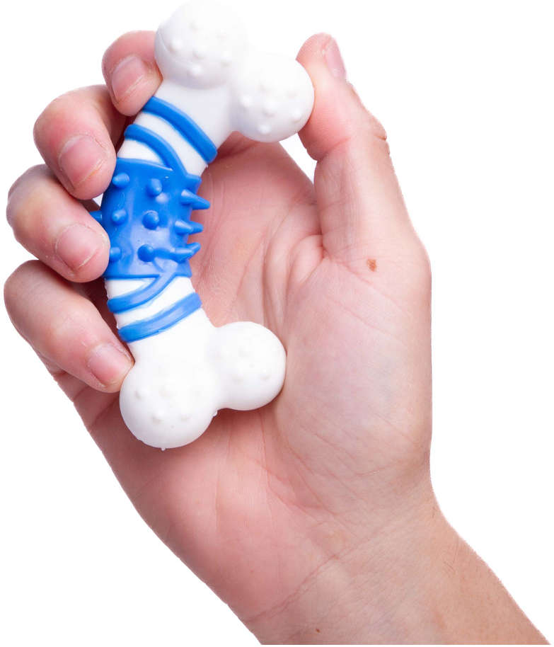 Brinquedo Kroco Mordedor Osso Azul para Cães - Tam. Único