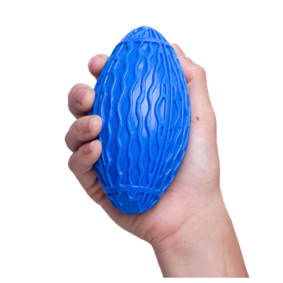 Brinquedo Kroco Bola de Rugby Azul para Cães