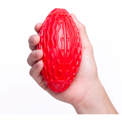 Brinquedo Kroco Bola de Rugby Vermelho para Cães