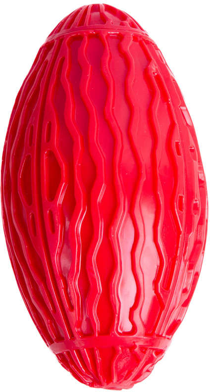 Brinquedo Kroco Bola de Rugby Vermelho para Cães - Tam. Único