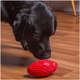 Brinquedo Kroco Bola de Rugby Vermelho para Cães
