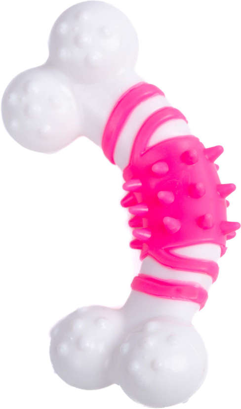 Brinquedo Kroco Mordedor Osso Rosa para Cães - Tam. Único