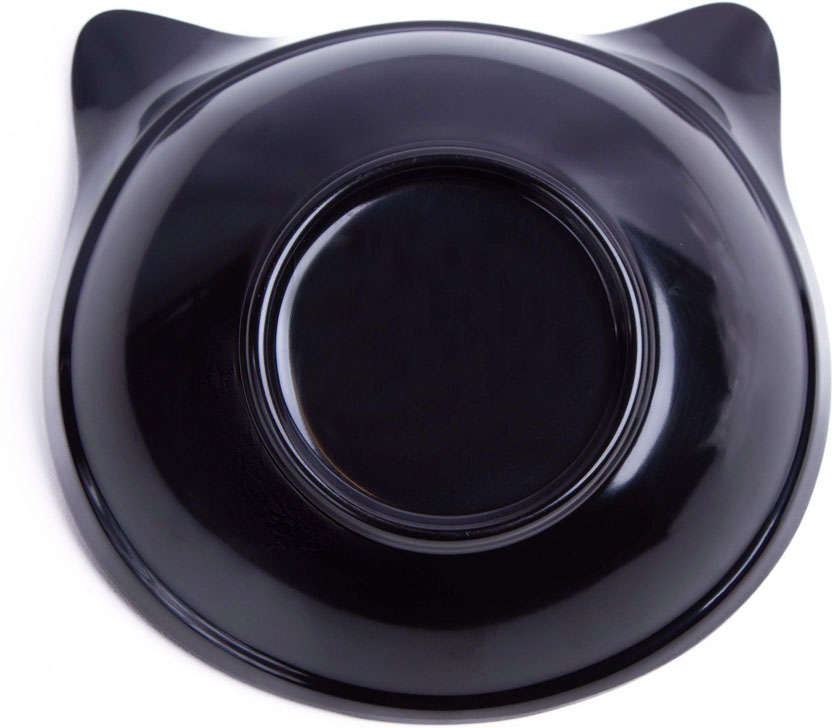 Comedouro Krocos Melamina Preto para Gatos - 600 mL