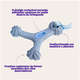 Mordedor Kroco Wishbone Texturizado Wood Azul para Cães