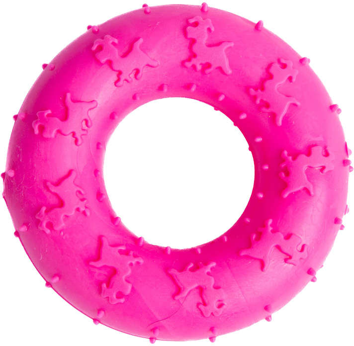 Mordedor Argola Kroco Rosa para Cães - Tam. Único