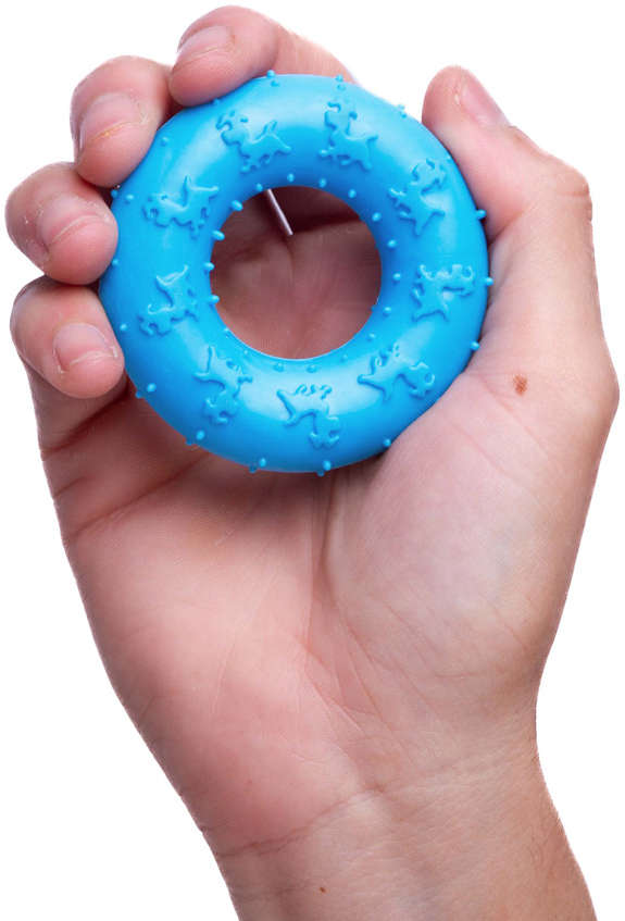 Mordedor Argola Kroco Azul para Cães - Tam. Único