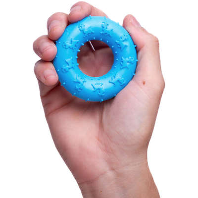 Mordedor Argola Kroco Azul para Cães