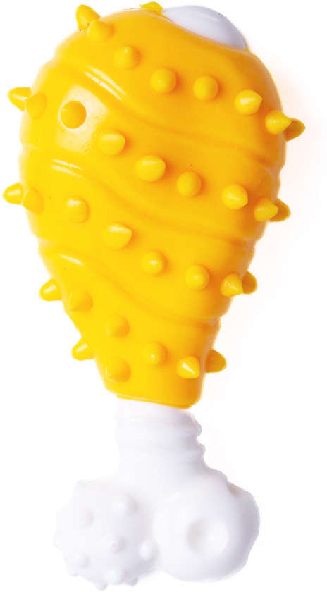 Mordedor Kroco Coxa Amarelo para Cães - Tam. Único