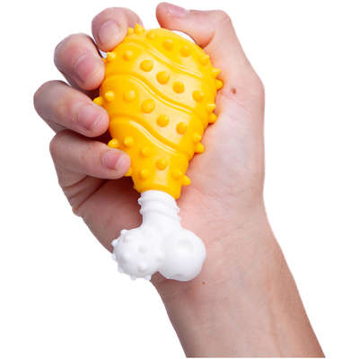 	Mordedor Kroco Coxa Amarelo para Cães