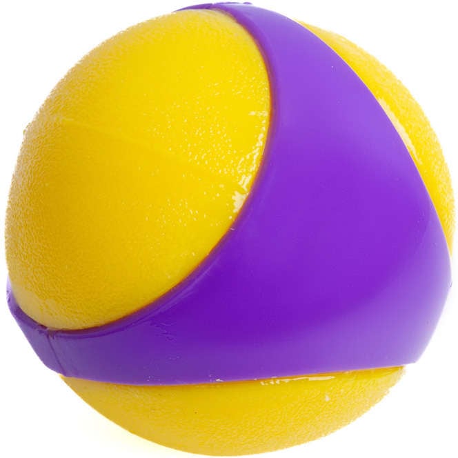Brinquedo Kroco Bolinha de Borracha Apito Roxo para Cães - Tam. G