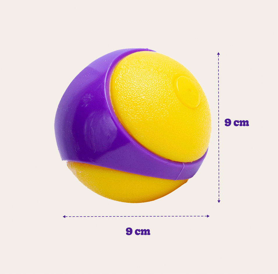 Brinquedo Kroco Bolinha de Borracha Apito Roxo para Cães - Tam. G