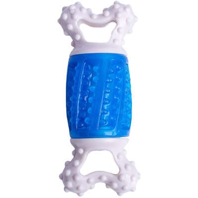 Mordedor Kroco Osso Massageador Azul para Cães