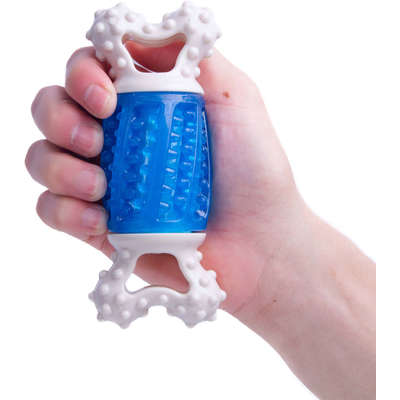 Mordedor Kroco Osso Massageador Azul para Cães