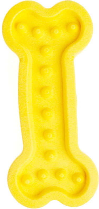 Mordedor Kroco Osso TPR Amarelo para Cães - Tam. Único