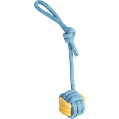 Brinquedo Kroco Puxador Corda Azul/Amarelo para Cães