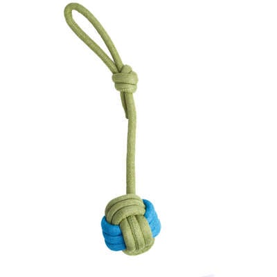 Brinquedo Kroco Puxador Corda Verde/Azul para Cães