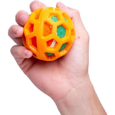 Mordedor Kroco TPR com Bolinha de Tênis Laranja para Cães