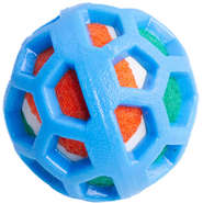 Mordedor Kroco TPR com Bolinha de Tênis Azul para Cães - Tam. Único