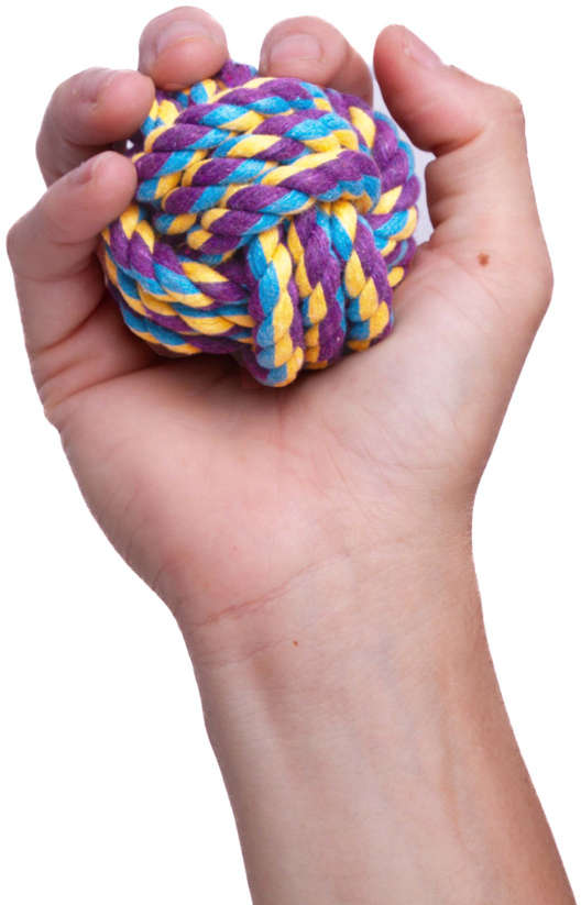 Brinquedo Kroco Bolinha de Corda Azul para Cães - Tam. Único
