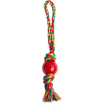 Brinquedo Kroco Mordedor Puxador Vermelho para Cães