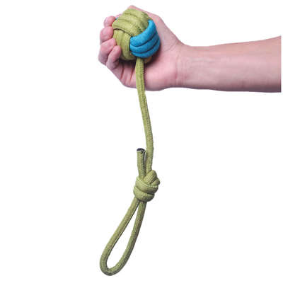 Brinquedo Kroco Puxador Corda Verde/Azul para Cães