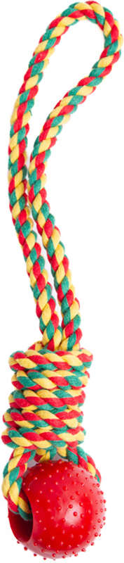 Brinquedo Kroco Puxador com Bolinha Vermelho para Cães - Tam. Único