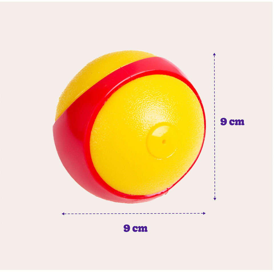 Brinquedo Kroco Bolinha de Borracha Apito Vermelho para Cães - Tam. G