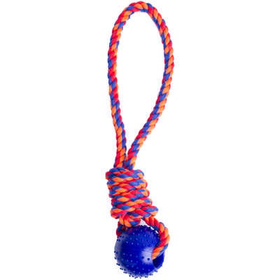 Brinquedo Kroco Puxador com Bolinha Azul para Cães
