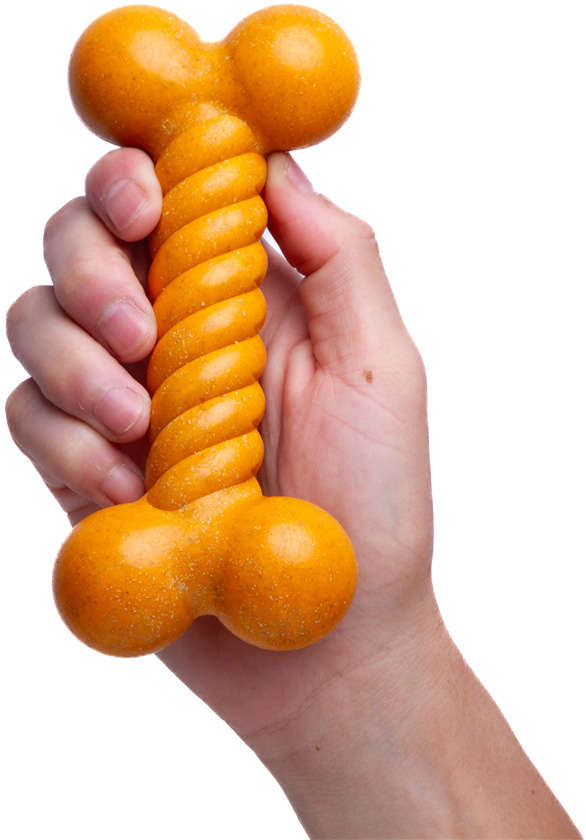 Mordedor Kroco Osso Torcido Wood Aromatizado Carne para Cães - Tam. Único