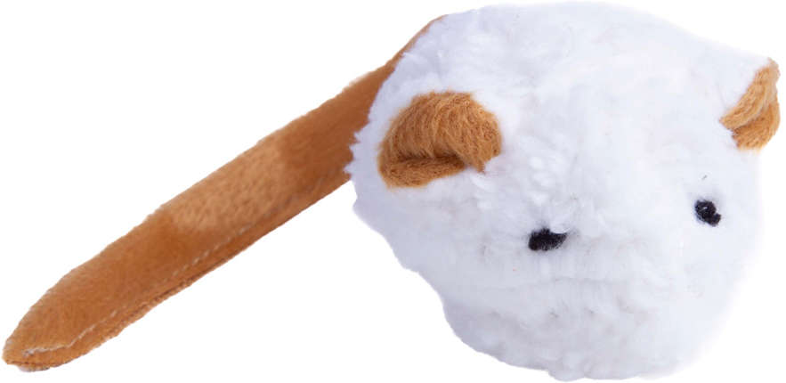 Pelúcia Kroco Rato Branco para Gatos - Tam. Único