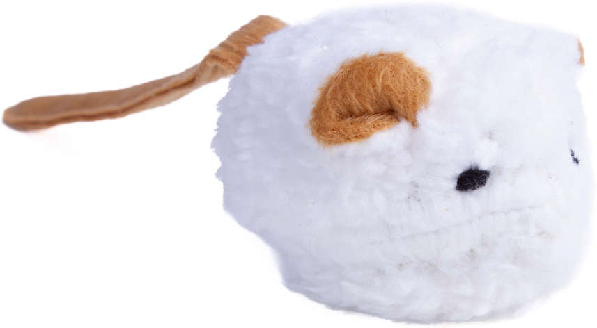 Pelúcia Kroco Rato Branco para Gatos - Tam. Único