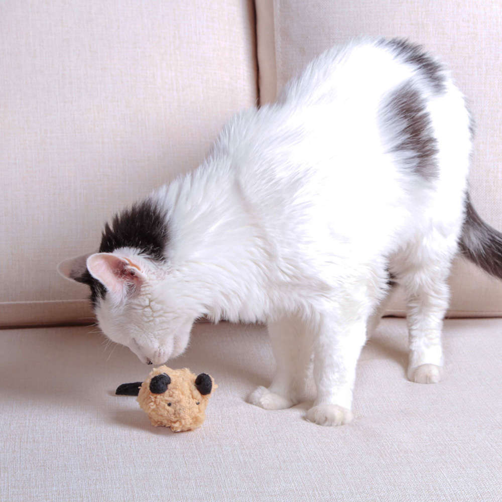 Pelúcia Kroco Rato Marrom para Gatos - Tam. Único