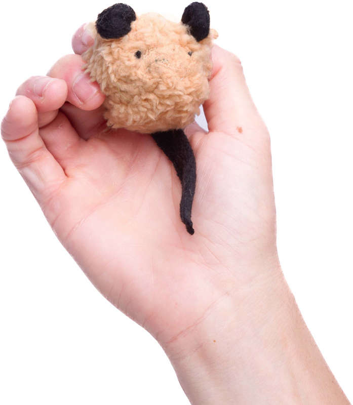 Pelúcia Kroco Rato Marrom para Gatos - Tam. Único