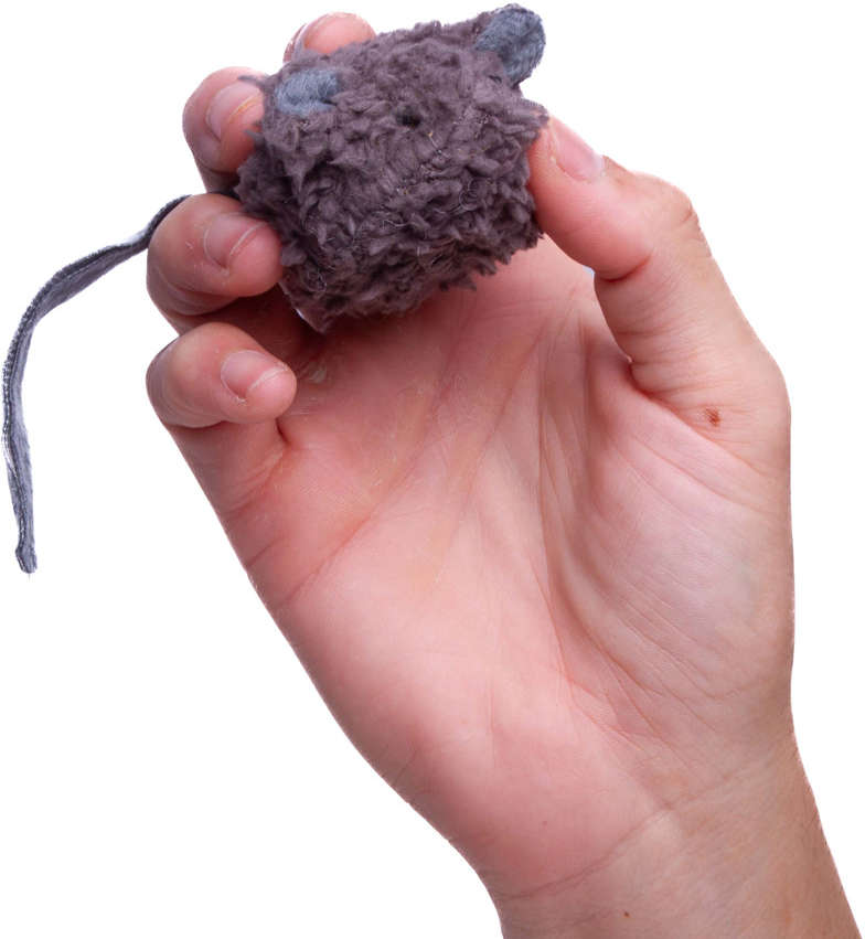 Pelúcia Kroco Rato Cinza para Gatos - Tam. Único