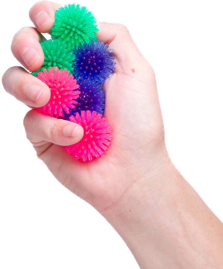 Brinquedo Kroco Bolinha 6 Unidades Coloridas para Gatos - Tam. Único