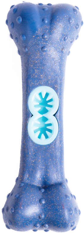 Mordedor Kroco Ossinho Recheável Wood Azul para Cães - Tam. Único