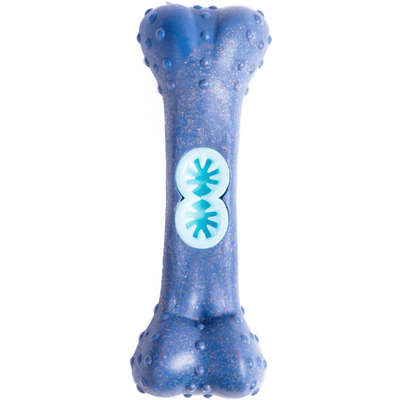Mordedor Kroco Ossinho Recheável Wood Azul para Cães