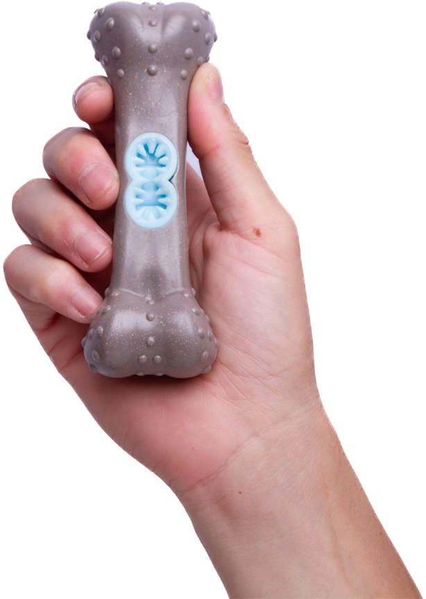 Mordedor Kroco Ossinho Recheável Wood Marrom para Cães - Tam. Único