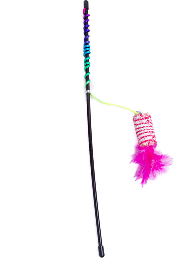 Brinquedo Kroco Varinha Rosa para Gatos - Tam. Único