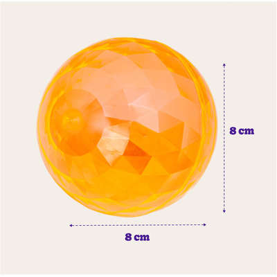 Bolinha Mordedora Kroco Cristal Laranja