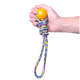 Brinquedo Kroco Puxador com Bolinha Amarelo para Cães