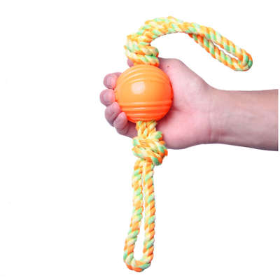 Brinquedo Kroco Cabo de Guerra com Bola para Cães